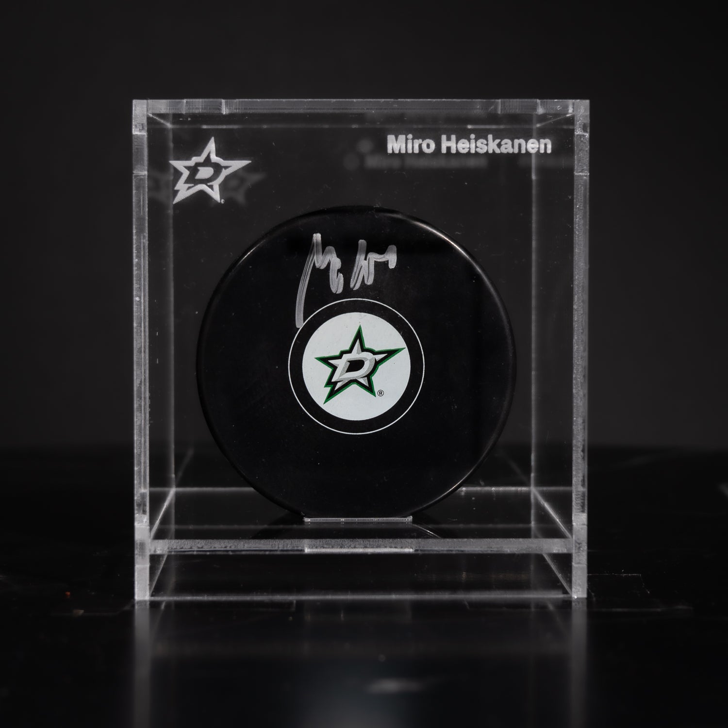 Puck Firmado Miro Heiskan- Dallas Stars